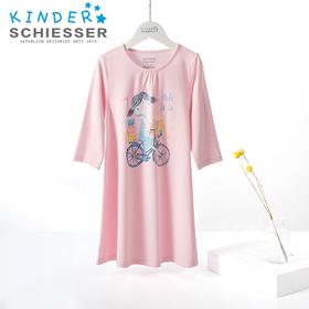【棉粘单车女孩】SCHIESSER德国舒雅女童粘纤+棉单车女孩裙3F/18208D