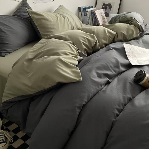 【裸睡级】2024直发良品日式小清新床上水洗棉四件套床单被套床品格子三件套四件套 商品图1