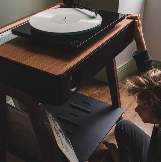 【LBC乐伯盒】 LXTT法国蓝牙黑胶唱片机La Boite concept复古HIFI音响-LX WALNUT 胡桃木 商品图1