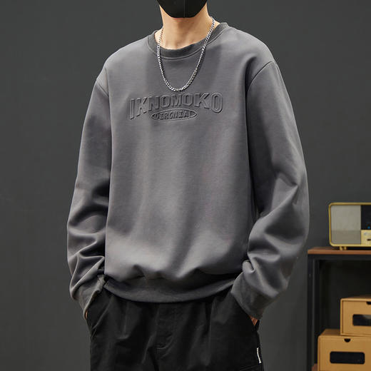 【新款DYY】大依优型大码圆领卫衣男宽松休闲上衣胖子加肥加大男士潮流 商品图6