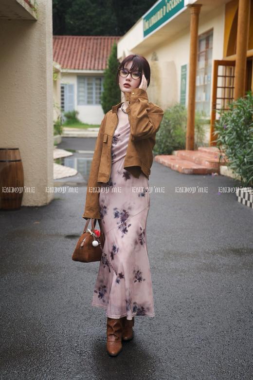 【门店同款】ENJOY秋季时光回廊温柔淡雅吊带裙 159194716 商品图9