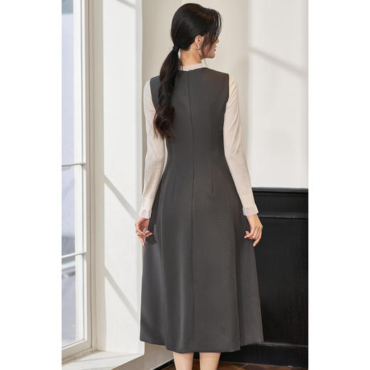 【现货】米思阳2026春季新款简约高级感轻礼服连衣裙气质显瘦背心裙女3797 商品图3