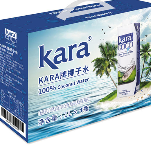 【同城配送】KARA椰子水饮料1L*4/提 商品图0