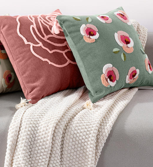 【远梦】远梦柔暖拾光刺绣抱枕 商品图2