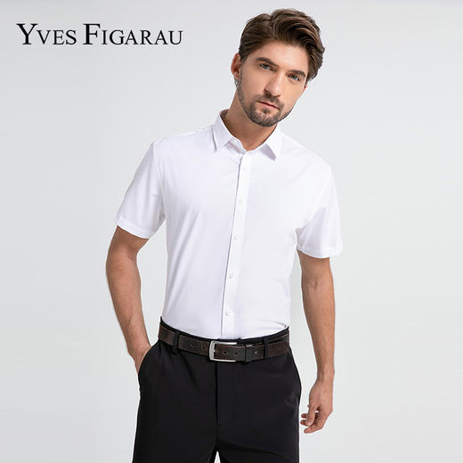 YvesFigarau伊夫·费嘉罗新品正装短袖衬衫970460 商品图0