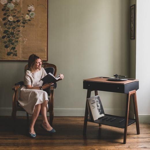 【LBC乐伯盒】 LXTT法国蓝牙黑胶唱片机La Boite concept复古HIFI音响-LX TT WLANUT 胡桃木 商品图4