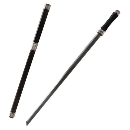 断玉刀 汉唐刀剑 花纹钢唐横刀剑 龙泉沈广隆宝剑 手工一体刀剑 收藏传统刀剑 非遗刀剑 未开刃 商品图9