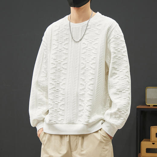 【新款DYY】大依优型大码圆领卫衣男宽松休闲上衣胖子加肥加大男士潮流 商品图5