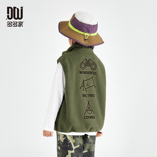 【团购价39.9】多多家男童摇粒绒马甲儿童春秋季2024新款中大童秋装背心外套上衣9922 商品图1