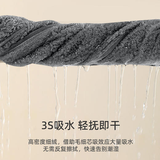 「9.9元到手！男士专用」提花珊瑚绒纤维毛巾 包边柔软吸水成人男士用洗澡礼品居家布艺 商品图3