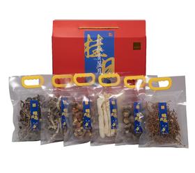 元昇泰 475g山珍菌菇礼盒(茶树菇80g、鹿茸菇80g、松茸100g、八渡笋干100g、香菇100g、竹荪15g)
