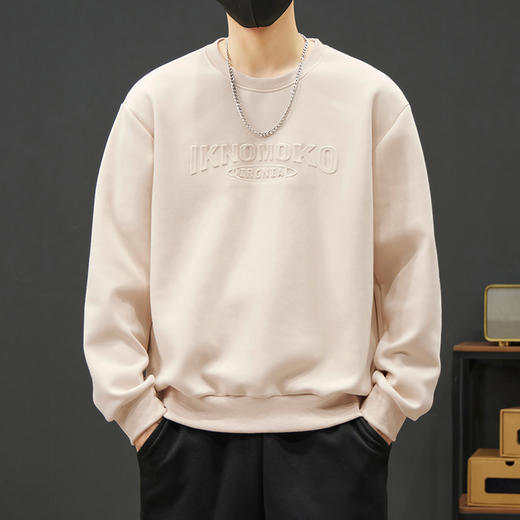 【新款DYY】大依优型大码圆领卫衣男宽松休闲上衣胖子加肥加大男士潮流 商品图5