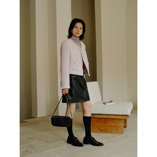 Heydress编织小香风外套女秋季法式温柔优雅气质显瘦短款上衣 商品图3