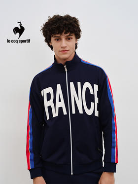 【大都会店】乐卡克 法国公鸡2024 周日制服 男女立领时尚拉链运动开衫外套 L241UCNB0101