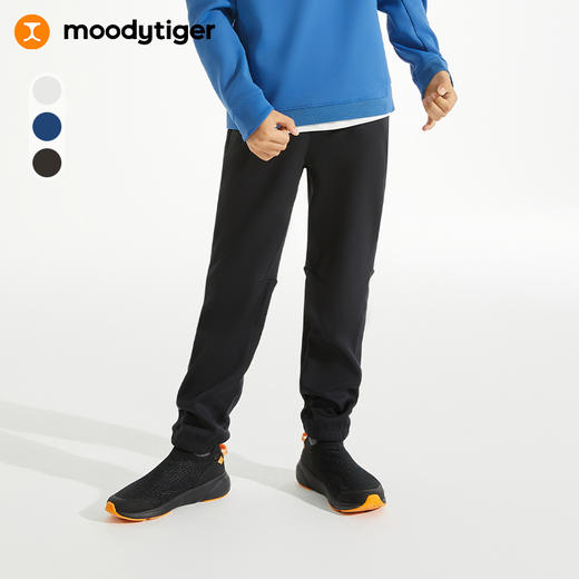 【24年秋新品】moodytiger24秋新款男童运动户外宽松休闲裤43511307 商品图0
