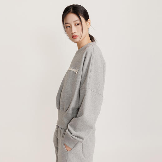 大落肩短款基础版休闲松弛感卫衣880012 预售7天 商品图1