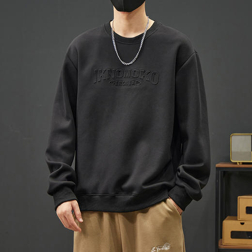 【新款DYY】大依优型大码圆领卫衣男宽松休闲上衣胖子加肥加大男士潮流 商品图8