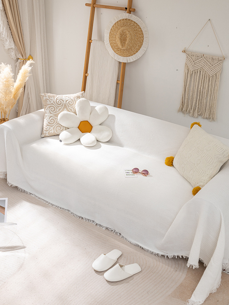 9智贝规格图针织万能沙发巾北欧ins风盖布全盖沙发垫套罩盖毯