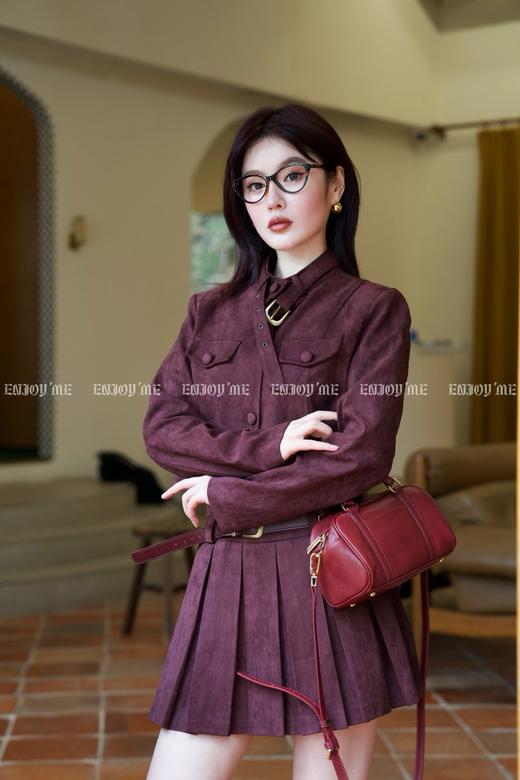 【门店同款】ENJOY秋季时光回廊麂皮绒百褶裙套装 159394865 商品图4