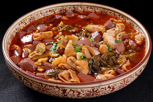 酸菜鸭血烧大肠 商品图0