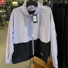 Under Armour/安德玛 女士春秋宽松拼色立领网面内衬运动夹克外套