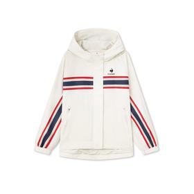 【大都会店】乐卡克 法国公鸡2024春秋季女士连帽宽松舒适梭织运动外套 L241WCNB1139