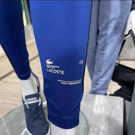 Lacoste/法国鳄鱼 男士刺绣小标拼色运动紧身打底裤XH1045 商品图4