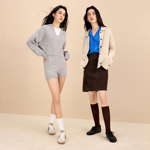 【压力瘦腿】有棵树中高筒压力jk小腿袜-S4020 商品图4