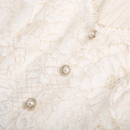 MAXRIENY重工蕾丝长裙女秋季长袖提花连衣裙宫廷浮雕裙气质优雅(货号:MC8332380081DR1) 商品图3