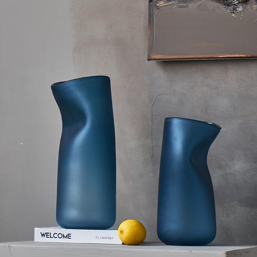 现代轻奢透明淡彩玻璃花瓶水培 家居装饰品摆件客厅餐厅软装花瓶 商品图2