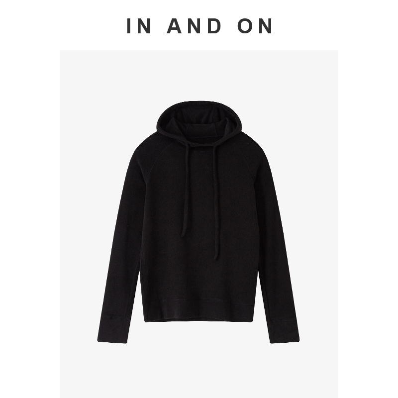 55929  极致穿搭 山羊绒加厚带帽针织卫衣  璞宿  RJ004