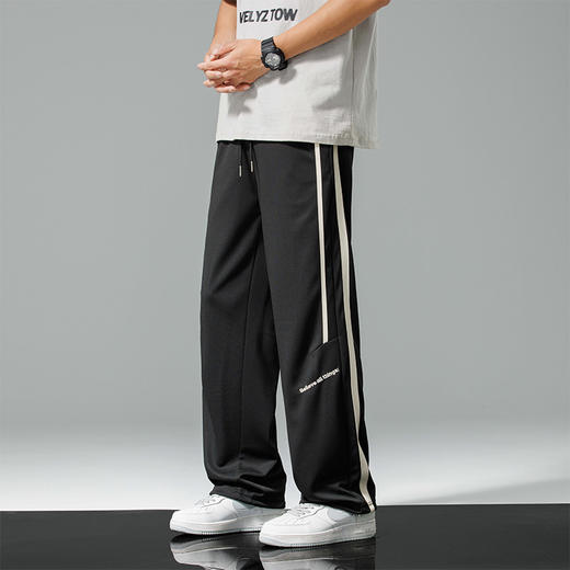 【新款DH】大依优型大码直筒休闲裤加肥加大男装弹力舒适胖子肥佬百搭运动裤潮流 商品图1
