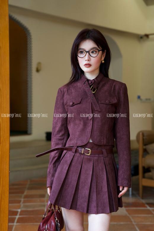 【门店同款】ENJOY秋季时光回廊麂皮绒百褶裙套装 159394865 商品图3