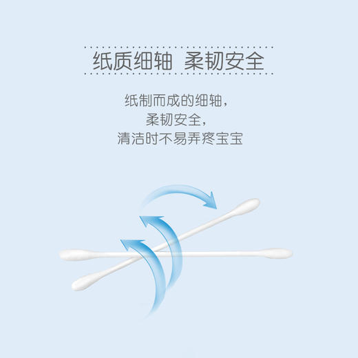 贝亲宝宝细轴棉棒 新生儿耳鼻用清洁棉签400支（满58元包邮） 商品图2