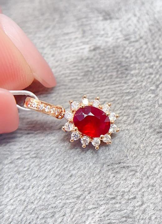 18k金红宝石吊坠 约0.5克拉 商品图1