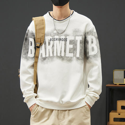 【新款DYY】大依优型大码圆领卫衣男宽松休闲上衣胖子加肥加大男士潮流 商品图9