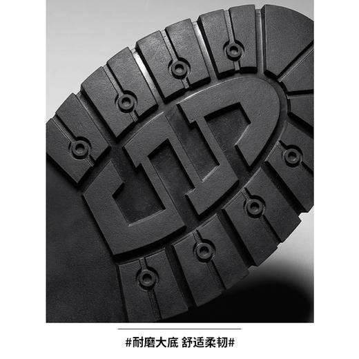 圣得西圆头系带防滑耐穿复古商务质感休闲皮鞋男2452963059 商品图4