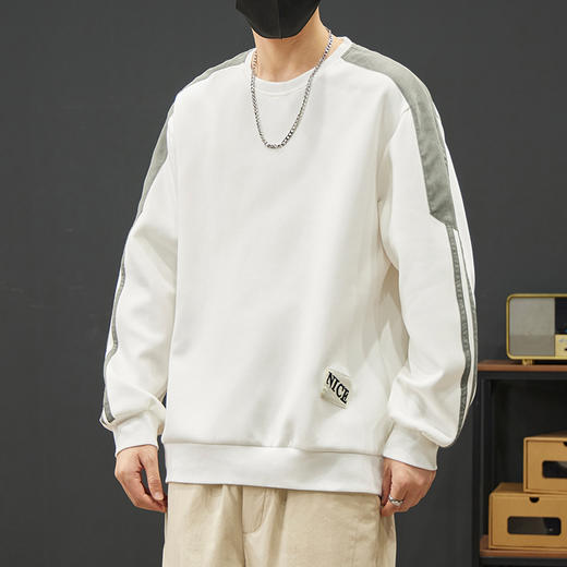 【新款DYY】大依优型大码圆领卫衣男宽松休闲上衣胖子加肥加大男士潮流 商品图9