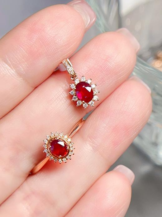 18k金红宝石吊坠 约0.5克拉 商品图4