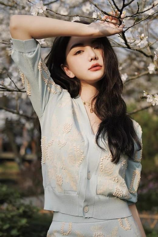 Le Malene 重工V领针织开衫半裙套装 16595 商品图4