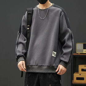 【新款DYY】大依优型大码圆领卫衣男宽松休闲上衣胖子加肥加大男士潮流