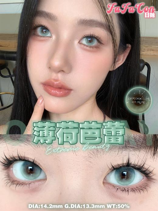 FaFacon 薄荷芭蕾 日抛 十片 14.2mm 参考着色13.3 基弧8.5 含水50% 新锐国货 商品图1