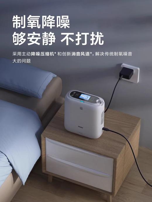 海尔5L便携式制氧机小型家用老人孕妇吸氧机户外随身高原车载氧气机 商品图2