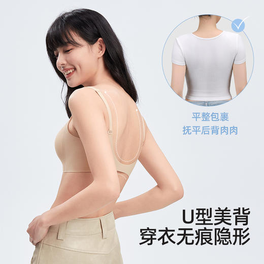 幸棉 小胸聚拢显大薄款前扣上托性感美背内衣 无钢圈无痕文胸罩女 商品图4