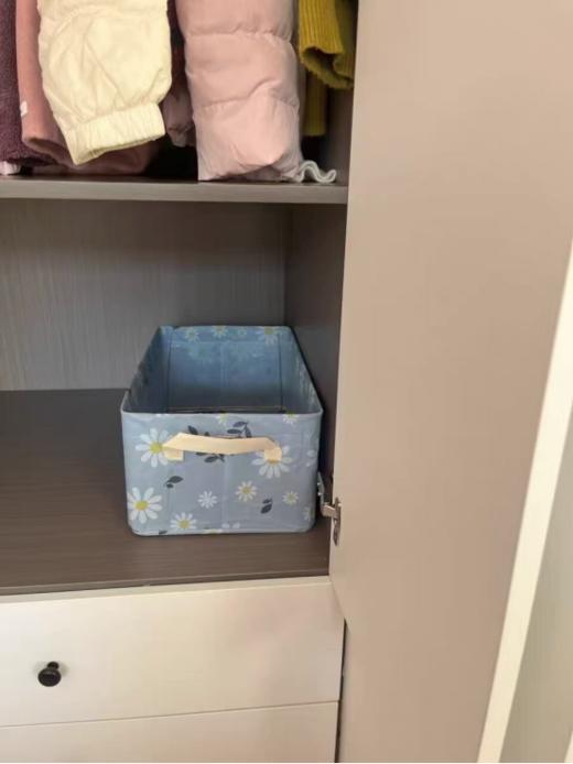 🌈【YOOHOPE清新小雏菊钢架收纳筐】🔺无纺布材质，加厚设计，✅防潮防污，一擦即净 🔺升级钢架支撑，可折叠 商品图3