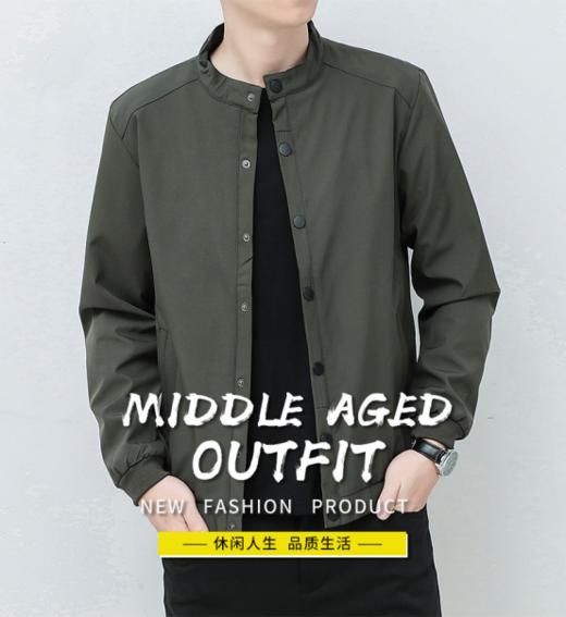 🔥🔥【真维斯简约立领夹克外套1927款】🤩棒球领设计，上身利落显精神！侧边口袋！🌿美观的同时还很实用~ 商品图0