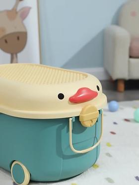 儿童玩具收纳箱家用整理箱塑料大容量零食储物箱宝宝衣服储物盒子