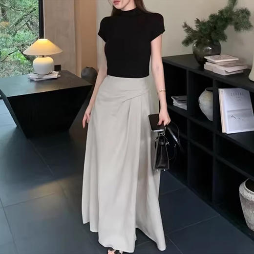 裁缝学苑AS331法式半身裙纸样女装新款高腰a字半裙伞裙长裙子样板 商品图5