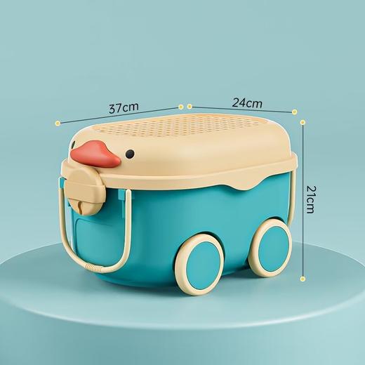 儿童玩具收纳箱家用整理箱塑料大容量零食储物箱宝宝衣服储物盒子 商品图7