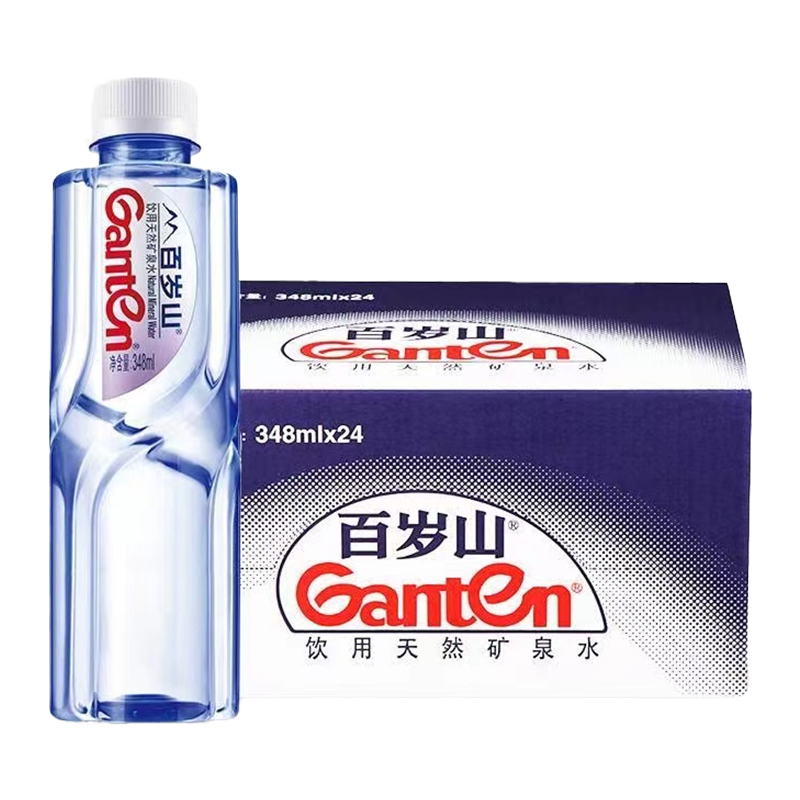 百岁山 天然饮用水 348ml*24瓶